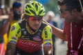 Pinerolo, Italy May 26, 2016; Filippo Pozzato after the finish of the Stage